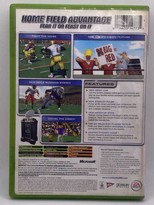 NCAA Football 2005 (Microsoft Xbox, 2004)