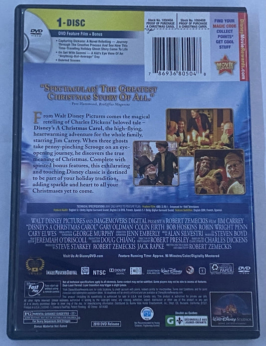 Disney's a Christmas Carol (DVD, 2009)