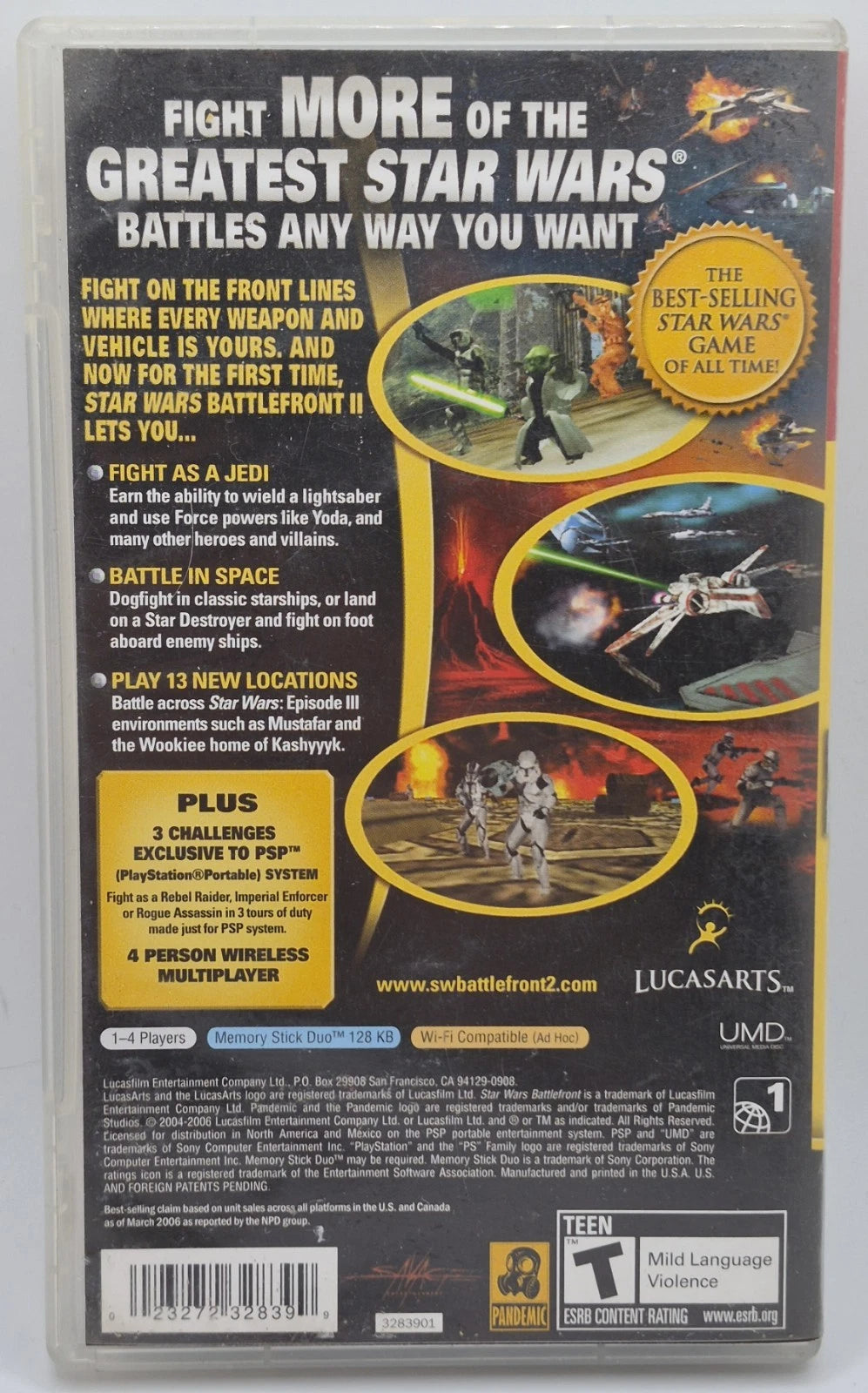 Star Wars Battlefront 2 GREATEST HITS - PlayStation Portable (Psp) (Tested)