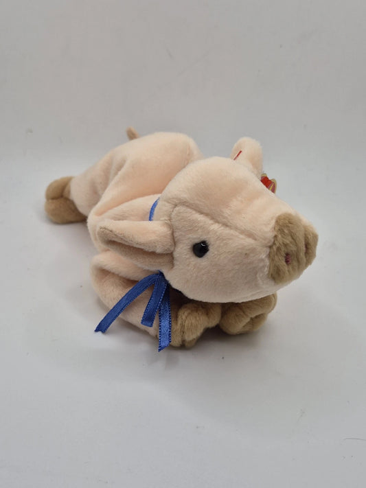 Ty Beanie Baby Knuckles The Pig DOB March 25, 1999 MWMT