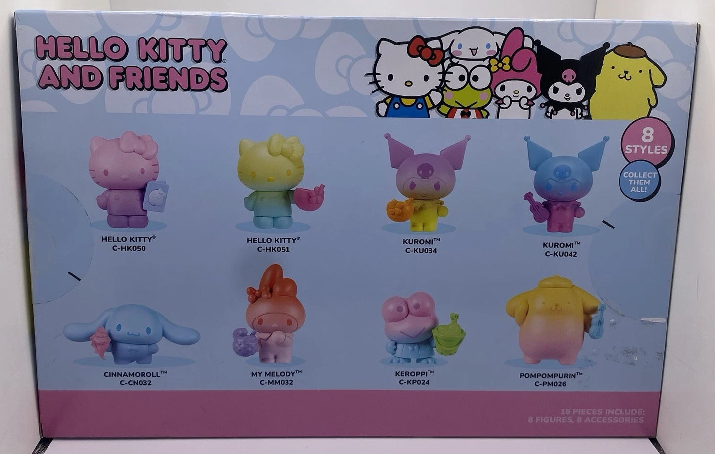 Hello Kitty and Friends Ombre Tropical Party, 2” Figure 8-Pack Sanrio Product