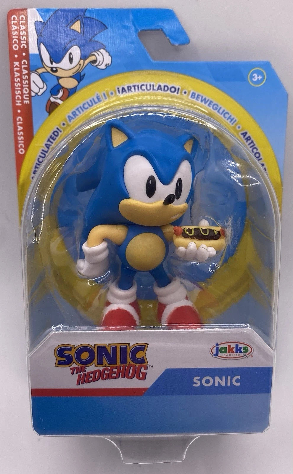 Sonic the Hedgehog 2.5 Inch Figure | Classic Sonic w/ Hot Dog