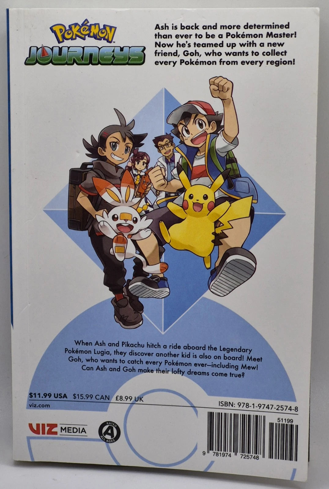 Pokémon Journeys, Vol. 1 by Machito Gomi (2021, Trade Paperback)