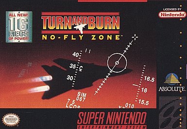 Turn and Burn: No-Fly Zone (SNES, 1994) ONLY CART/TESTED WORKS!