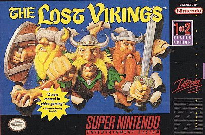 Lost Vikings (Super Nintendo Entertainment System, 1993)ONLY CART/TESTED !
