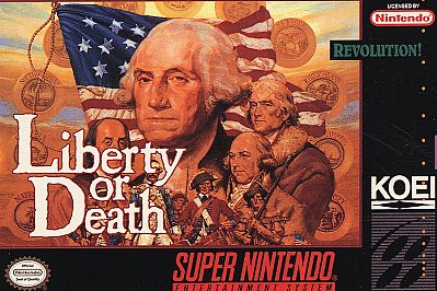 Liberty or Death Super Nintendo 1994 Video Game SNES - Working Condition