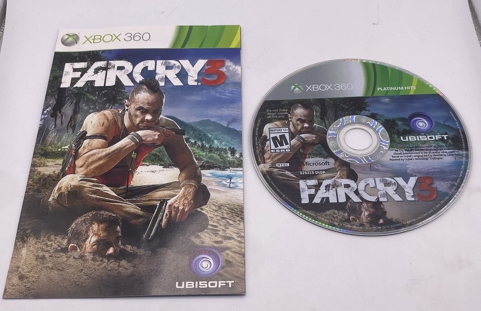 Far Cry 3 (Microsoft Xbox 360, 2012)platinum Hits (tested)