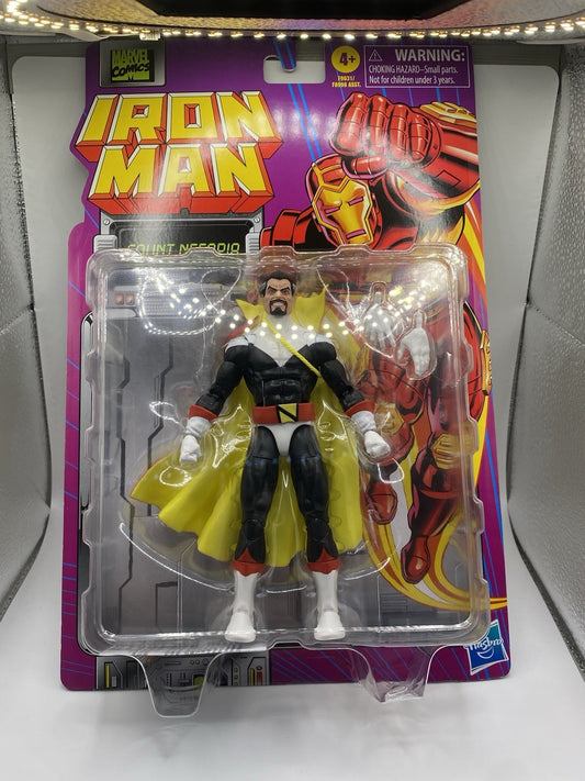 Marvel Legends Iron Man Retro Count Nefaria Action Figure NIB By Hasbro 2024