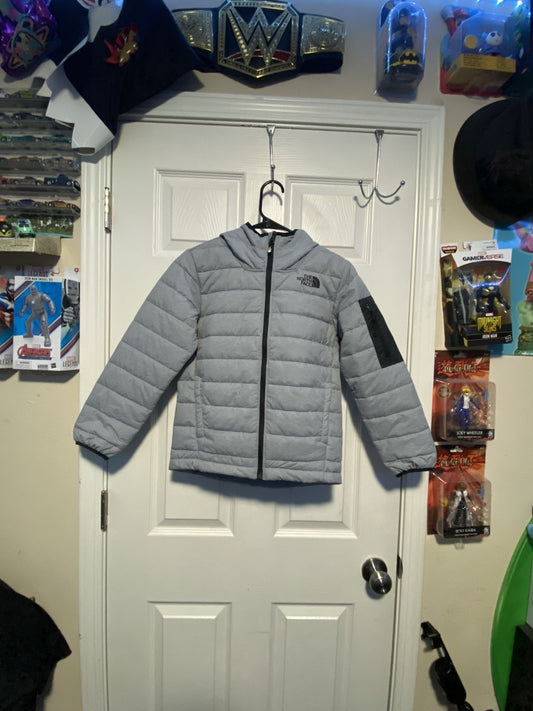 The North Face Gray kids puffer Jacket size: Large