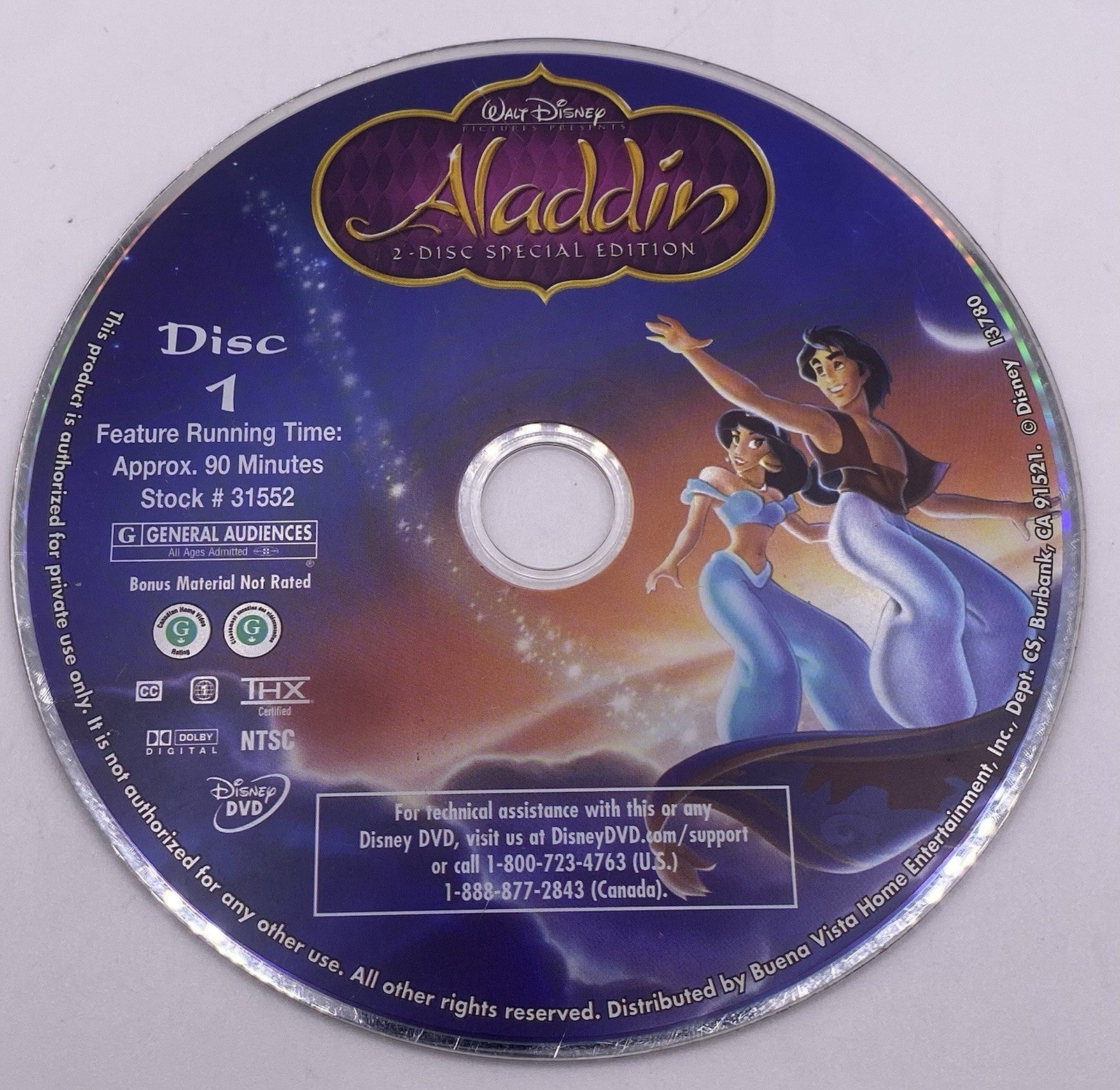 Aladdin (DVD, 1992)