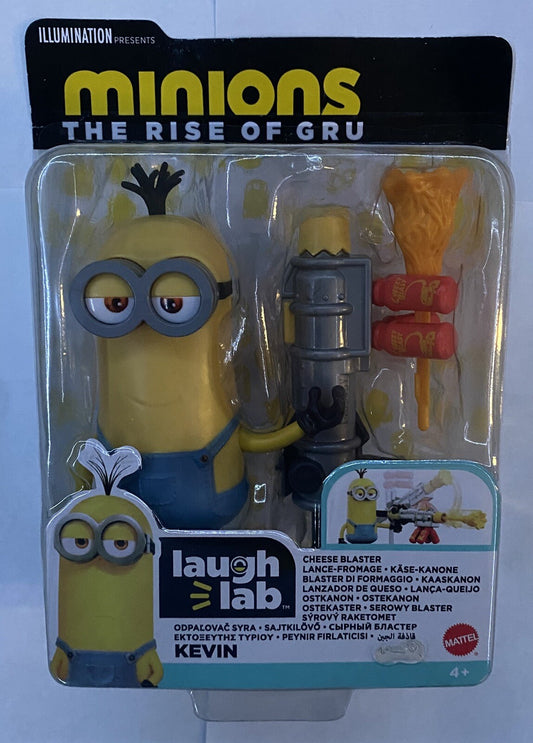 Minions: The Rise Of Gru - Kevin With Cheese Blaster 4-Inch Figure By Mattel NEW