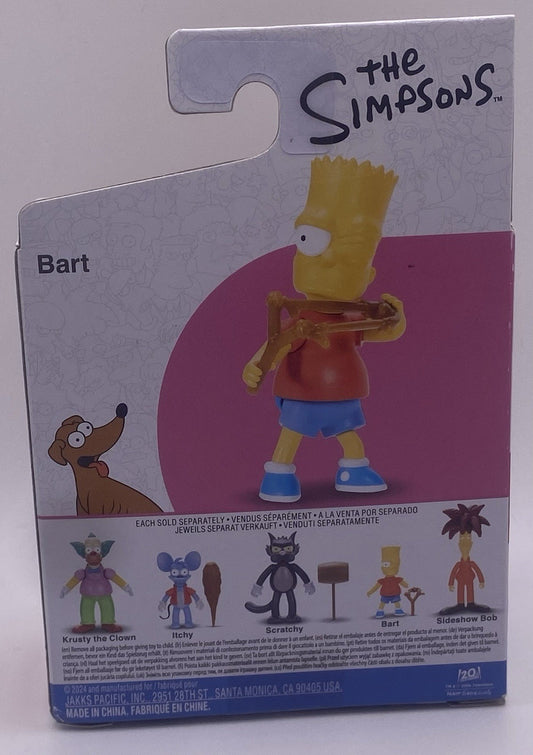 NEW Jakks Pacific 17538 The Simpsons BART 2.5 Inch Tall Action Figure Wave 2