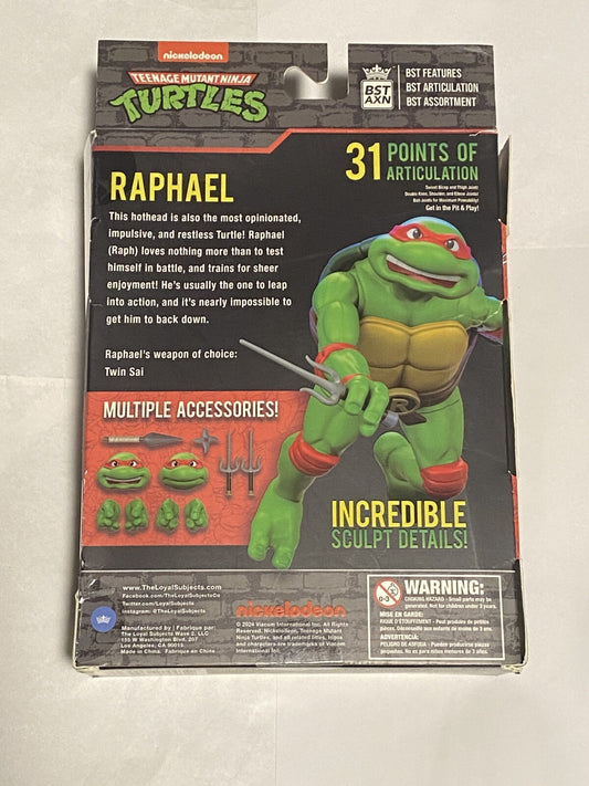 BST AXN Nickelodeon Teenage Mutant Ninja Turtles Raphael Action figure NEW!!!