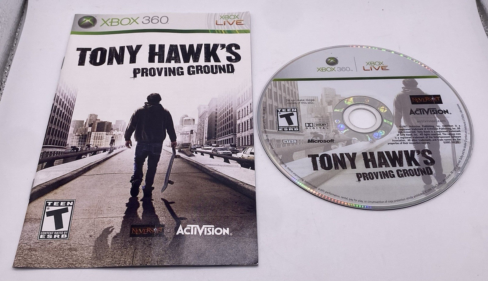 Tony Hawk's Proving Ground (Microsoft Xbox 360, 2007)(tested)