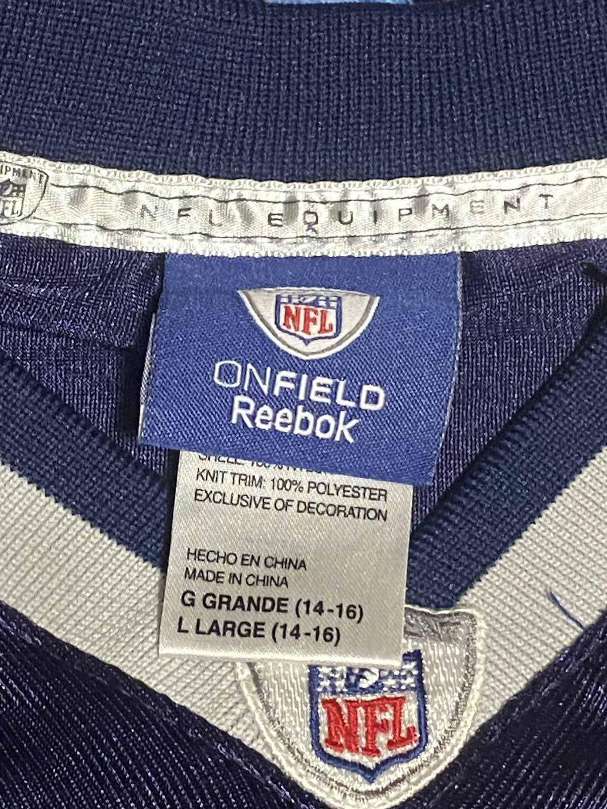 Reebok New England Patriots Tom Brady #12 jersey size: Large (14-16) #NFL