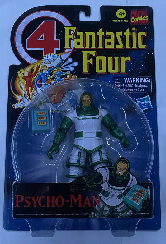 Marvel Hasbro Legends Series Retro Fantastic Four Psycho-Man 6” Action Figure