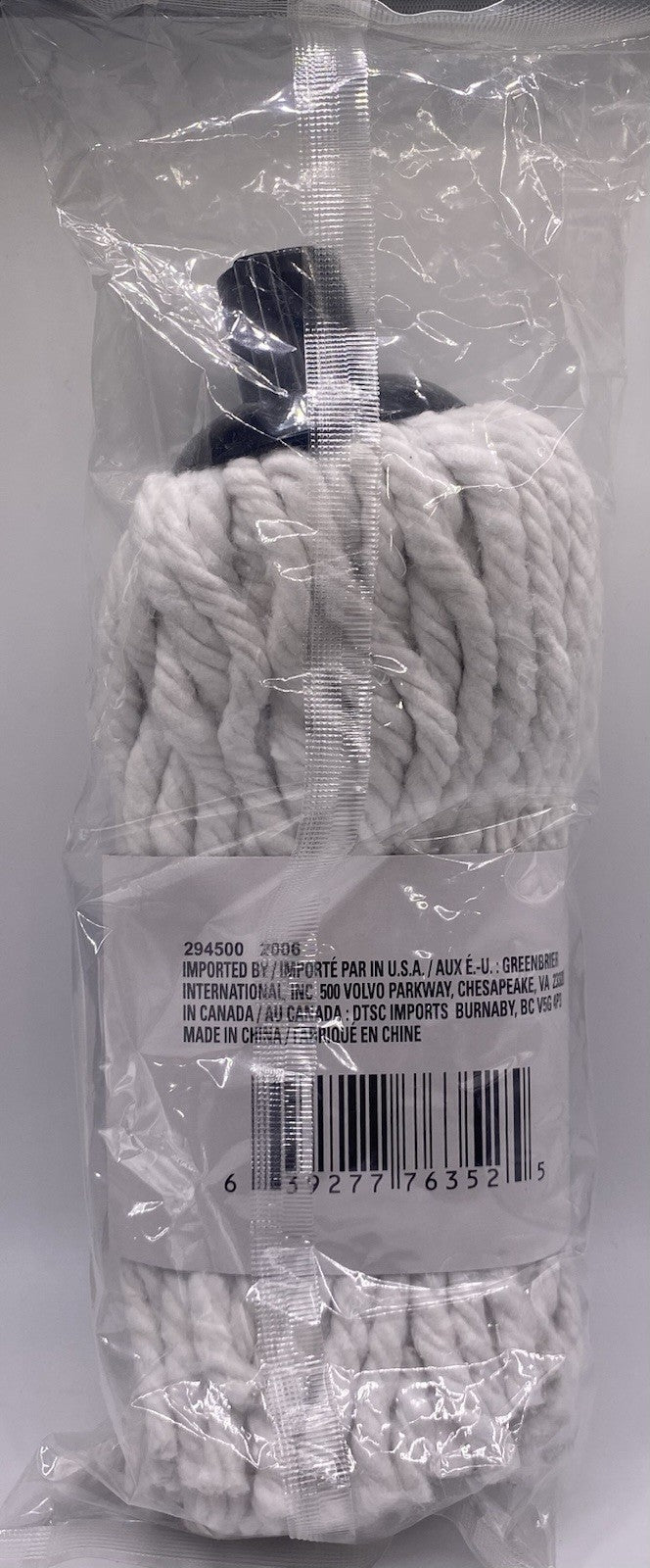 Essentials Cotton Mop Head - Fits Any US Threaded Handle - Brand New
