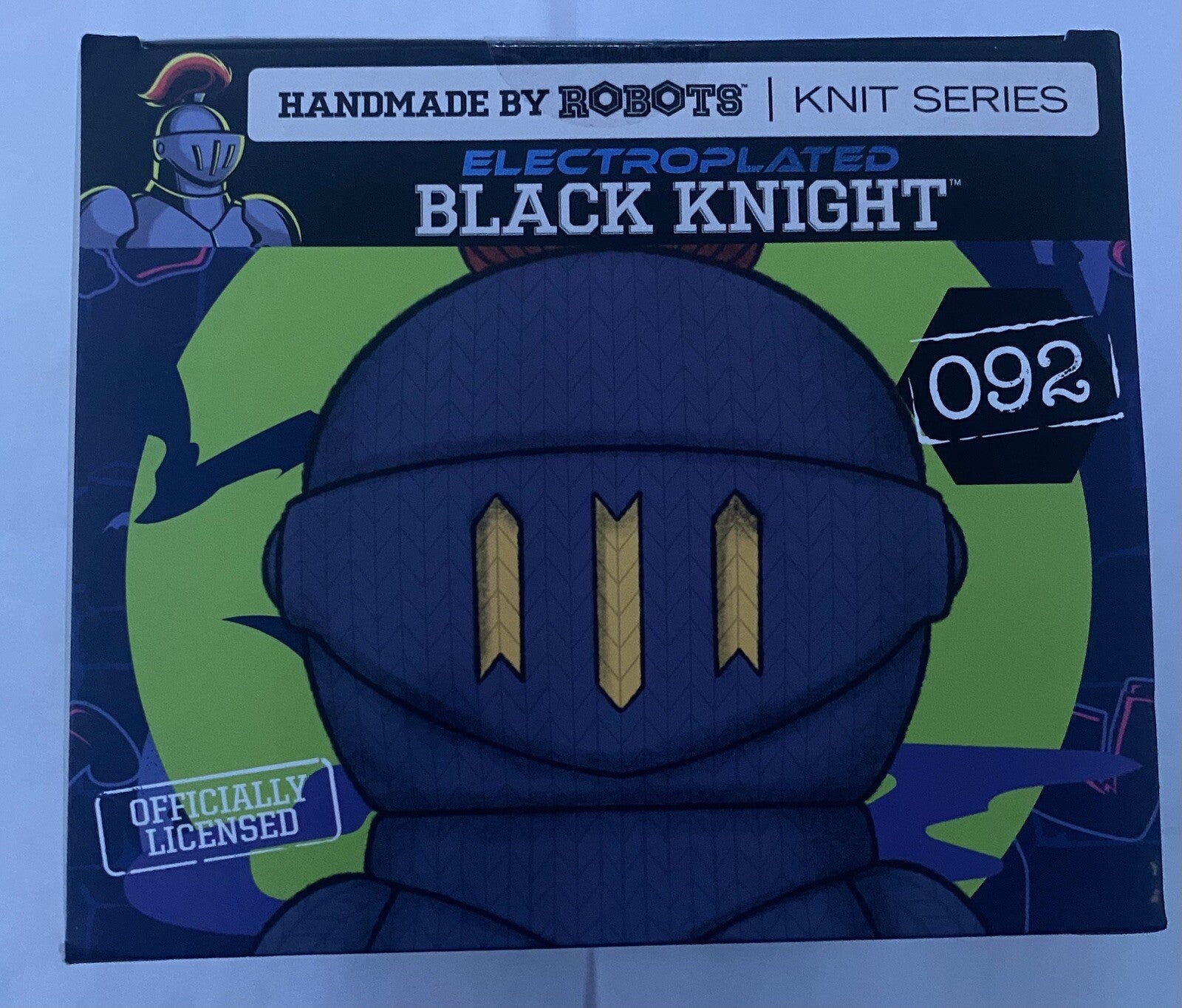 Handmade by Robots scooby-doo Electroplated Black Knight Vinyl Figure #092 MIB