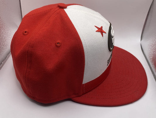 San Francisco 49ers red and white New Era cap size: 7 1/8 56.8cm  #NFL #49ers