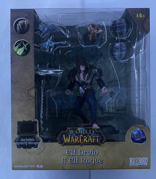 McFarlane Toys World of Warcraft 6" - Night Elf: Druid/Rogue Action Figure New 