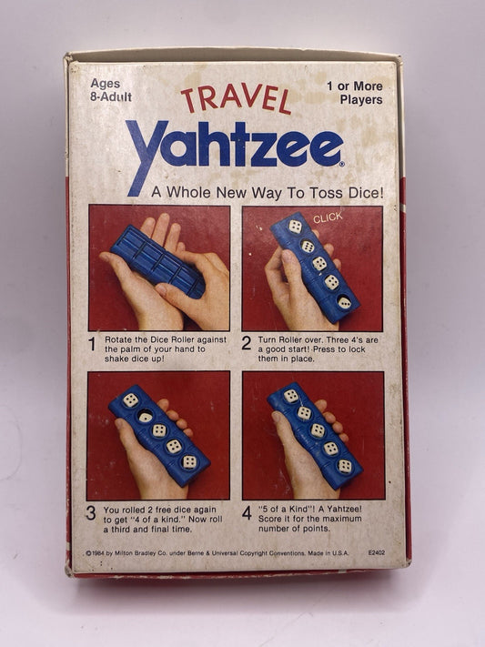 Yahtzee 1984 Vintage Travel Board Game Original Box Just  Missing The DiceRoller