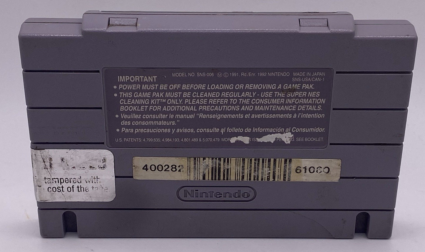 Congo's Caper (Super Nintendo SNES, 1992) Tested Working / Only Cartridge