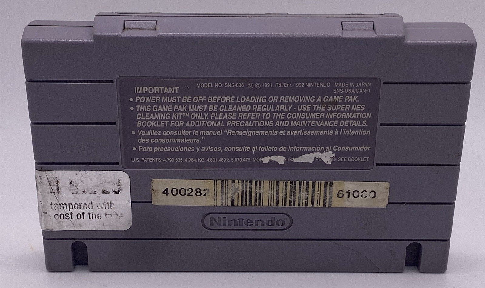 Congo's Caper (Super Nintendo SNES, 1992) Tested Working / Only Cartridge