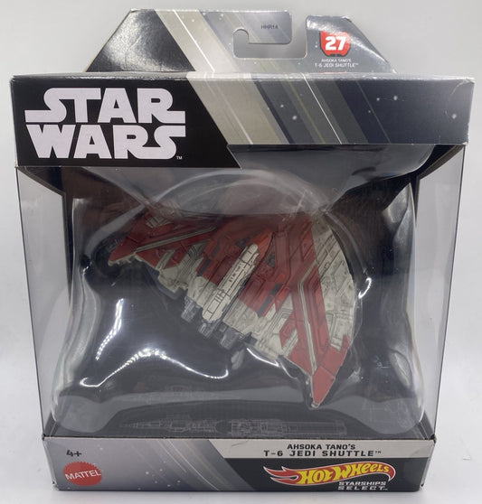 Hot Wheels Star Wars Starships Select Ahsoka Tano’s T-6 Jedi Shuttle, NEW in Box