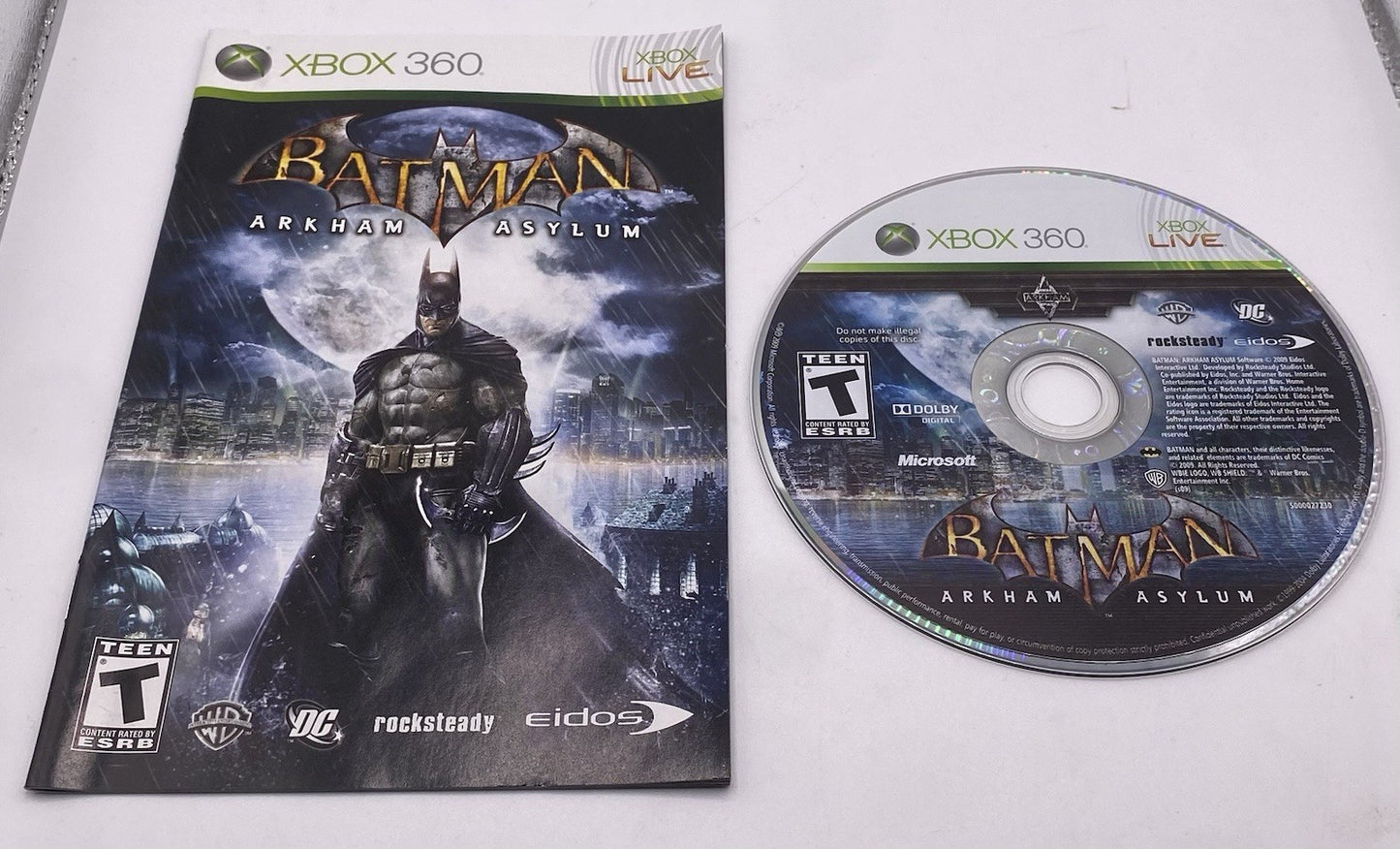 BUNDLE PACK OF 2 Xbox 360 Batman Arkham Asylum & City CIB (TESTED) !