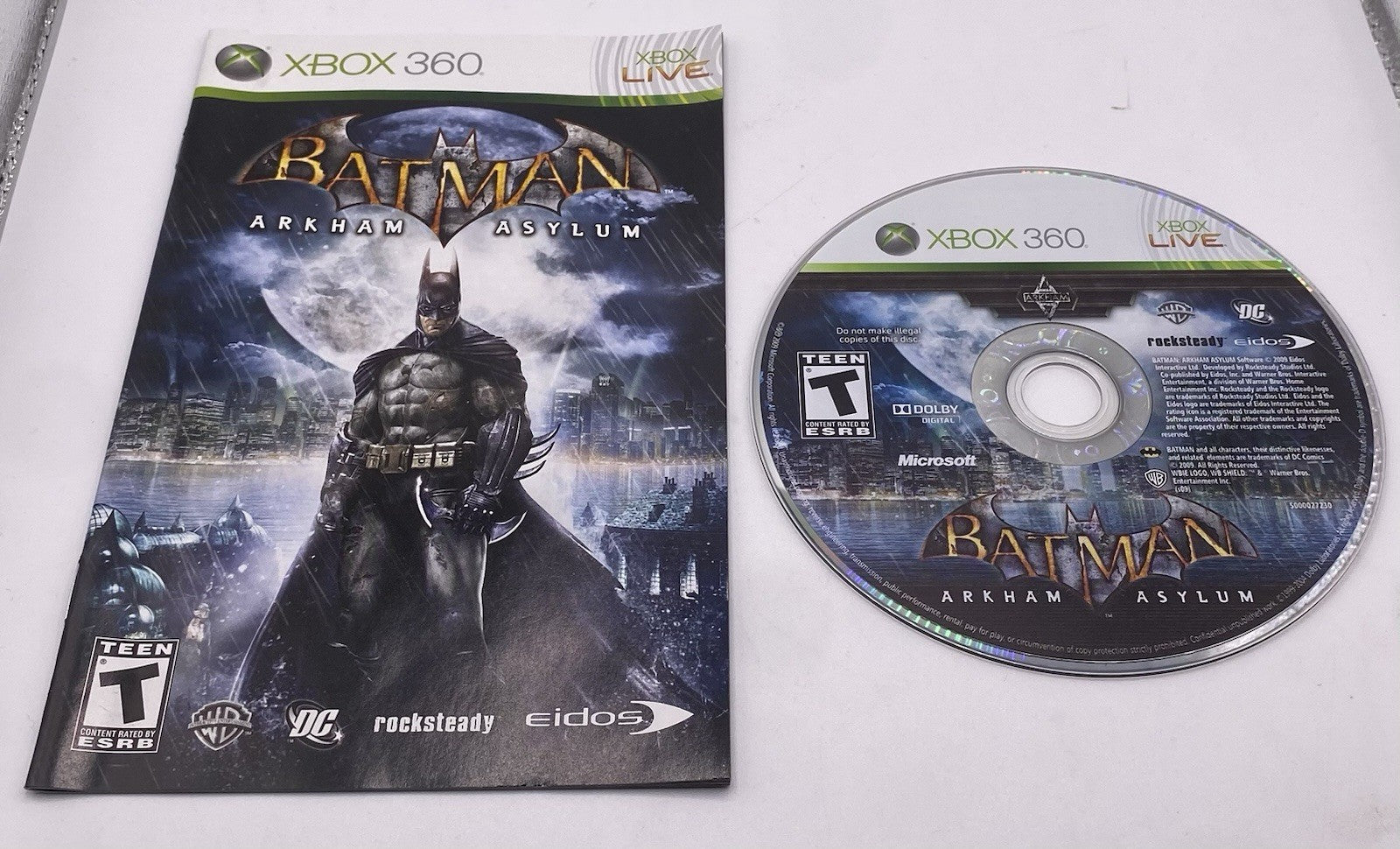 BUNDLE PACK OF 2 Xbox 360 Batman Arkham Asylum & City CIB (TESTED) !