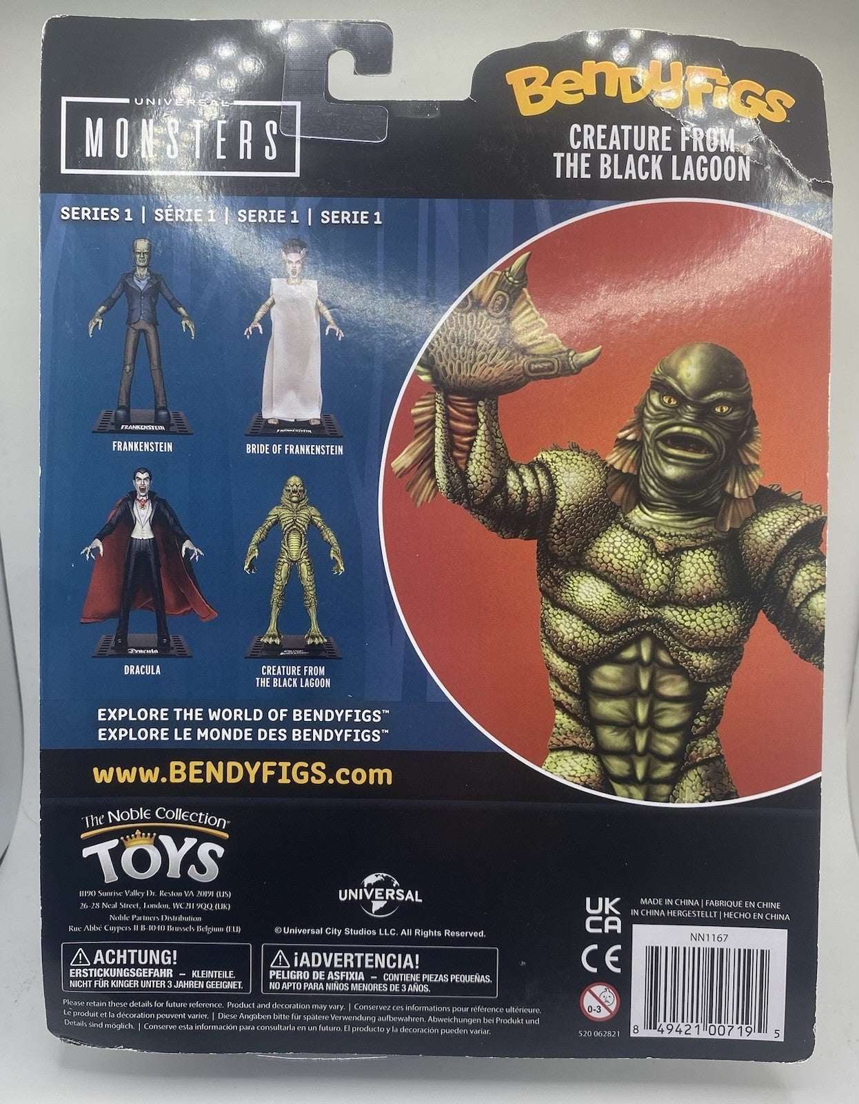 Creature From The Black Lagoon 7" Universal Monsters SEALED w/ Display Stand