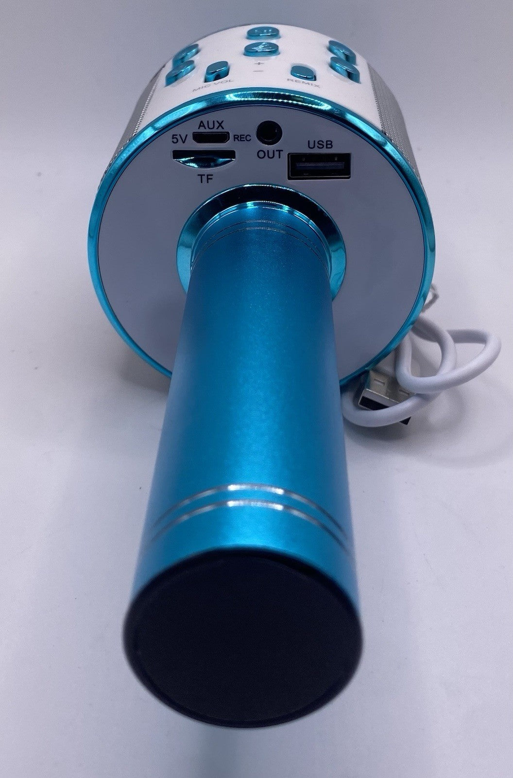 Handheld KTV WS-858 Wireless Microphone and HiFi Speaker Set Blue (TESTED WORKS)