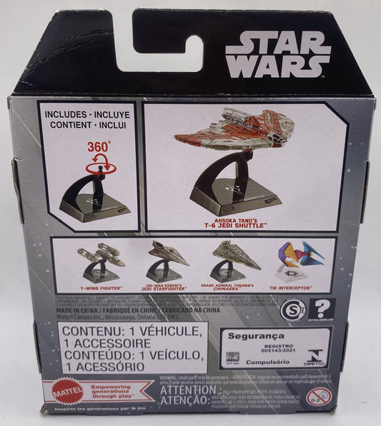 Hot Wheels Star Wars Starships Select Ahsoka Tano’s T-6 Jedi Shuttle, NEW in Box