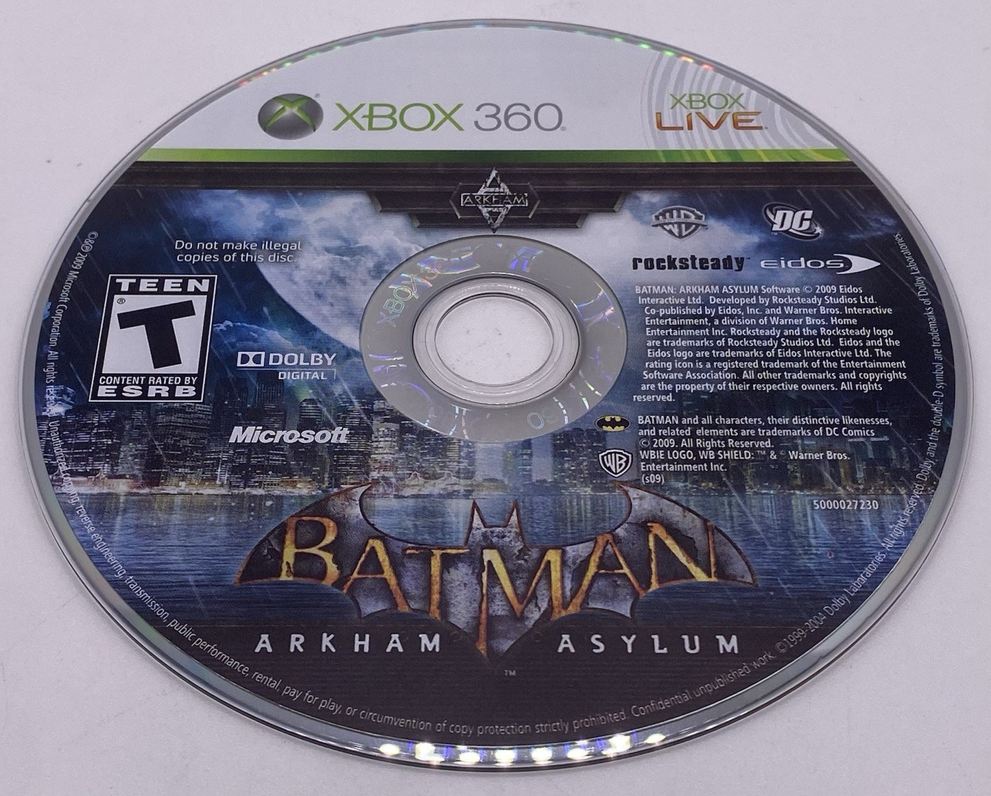 BUNDLE PACK OF 2 Xbox 360 Batman Arkham Asylum & City CIB (TESTED) !
