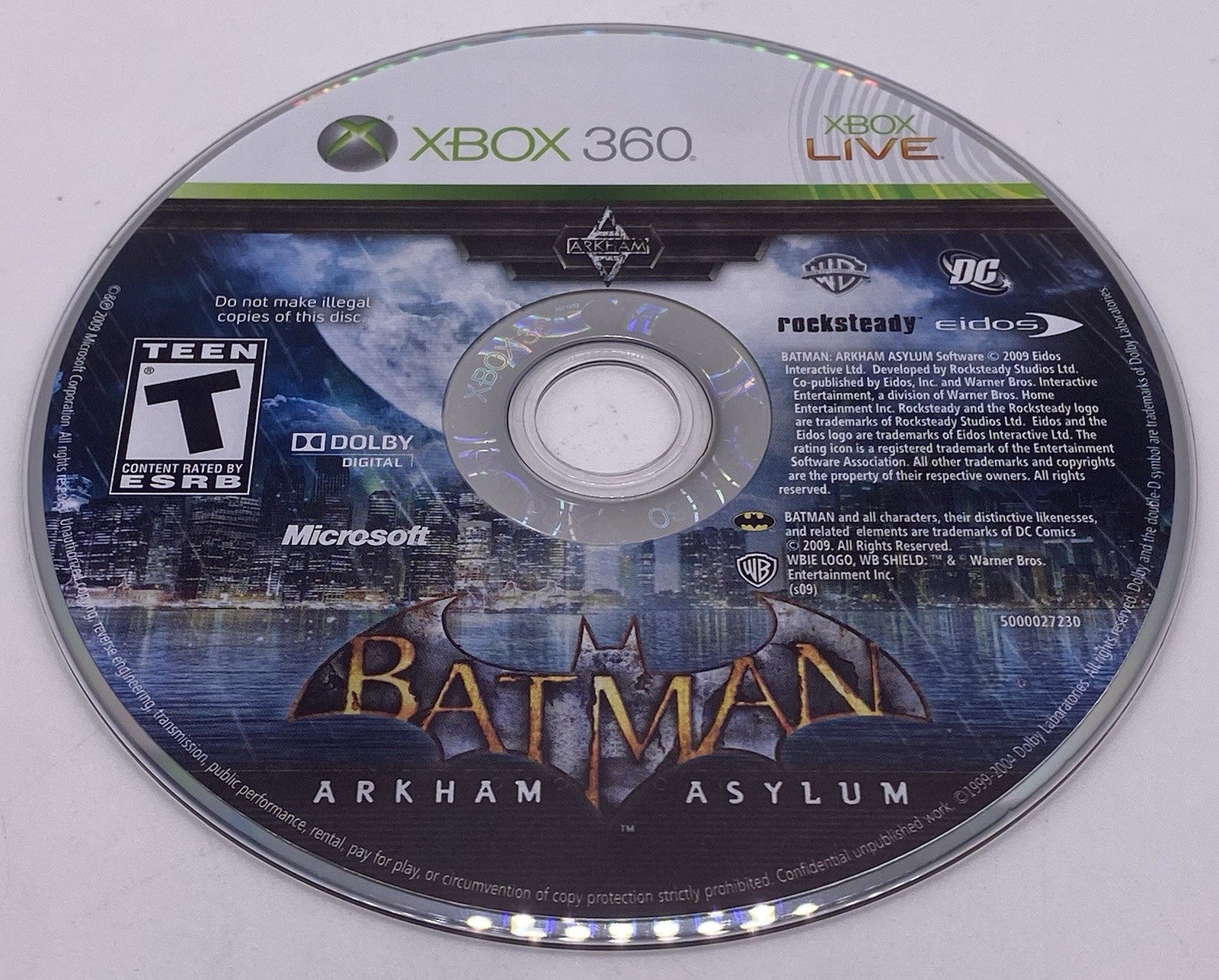 BUNDLE PACK OF 2 Xbox 360 Batman Arkham Asylum & City CIB (TESTED) !
