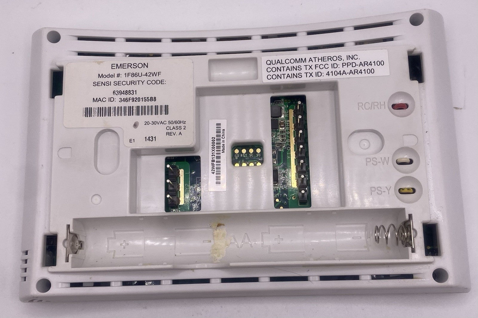 Emerson Thermostat Model#: 1F86U-42WF / Still In Working Condition !