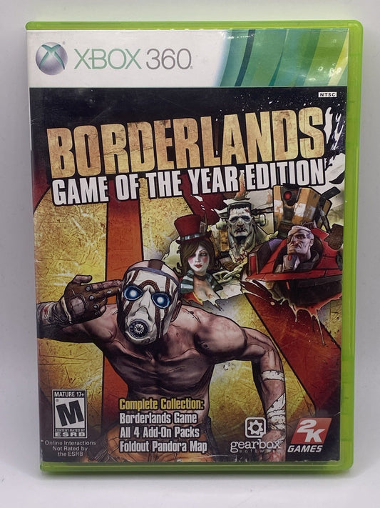 Borderlands -- Game of the Year Edition (Microsoft Xbox 360, 2010)