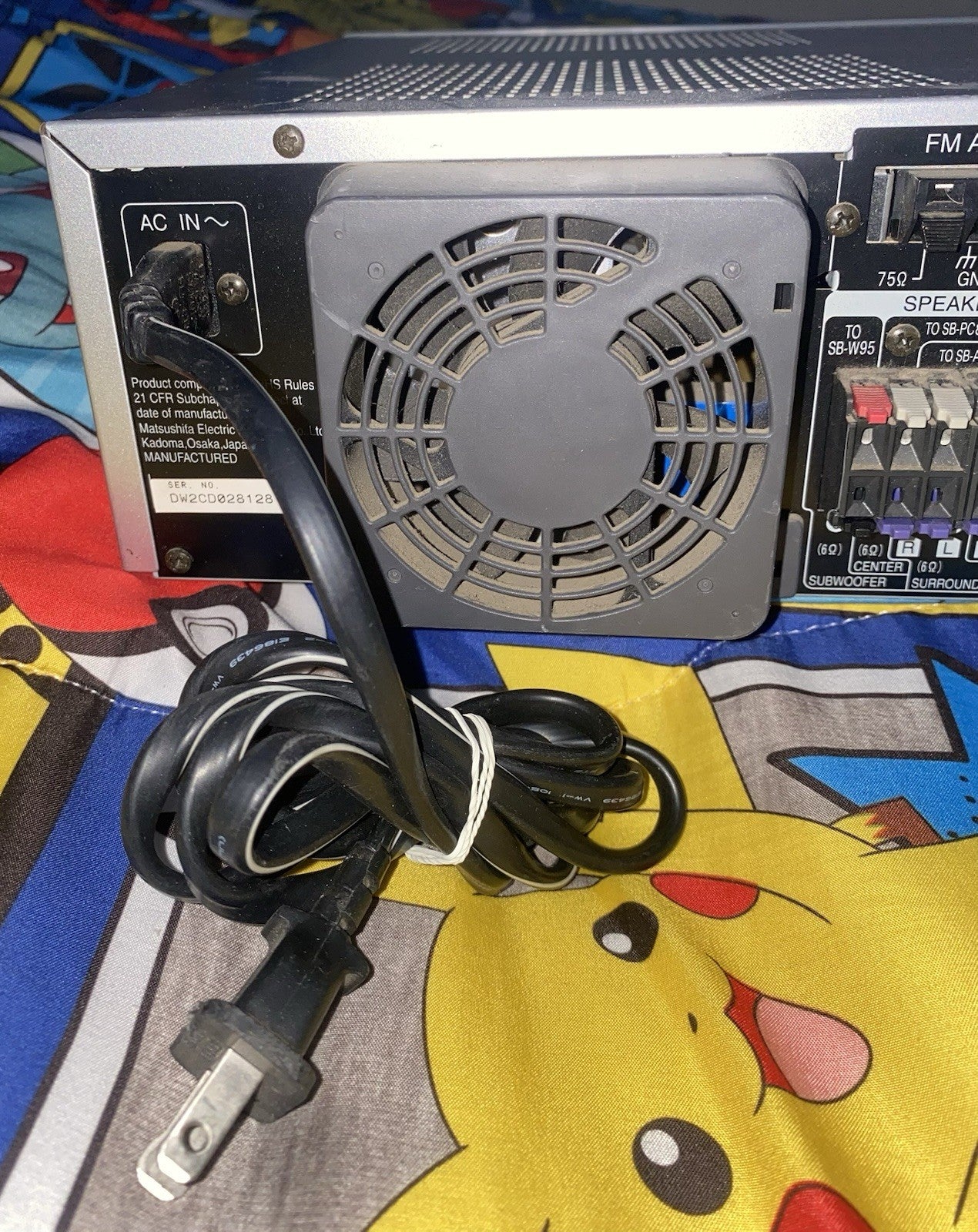 Panasonic SA-HT75 5 Disc DVD Player  JUST MISSING REMOTE/ TESTED STILL WORKS !