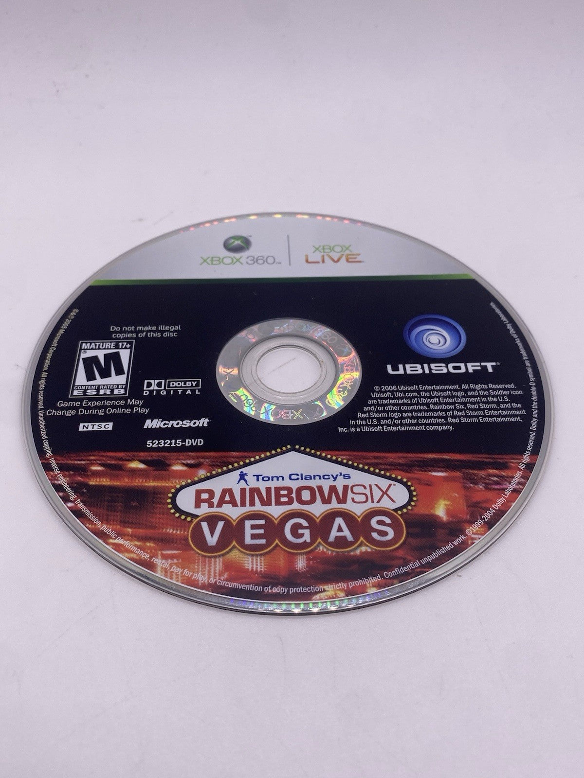 BUNDLE PACK Tom Clancy's Rainbow Six: Vegas 1 & 2  Xbox 360 Disc Only (tested)