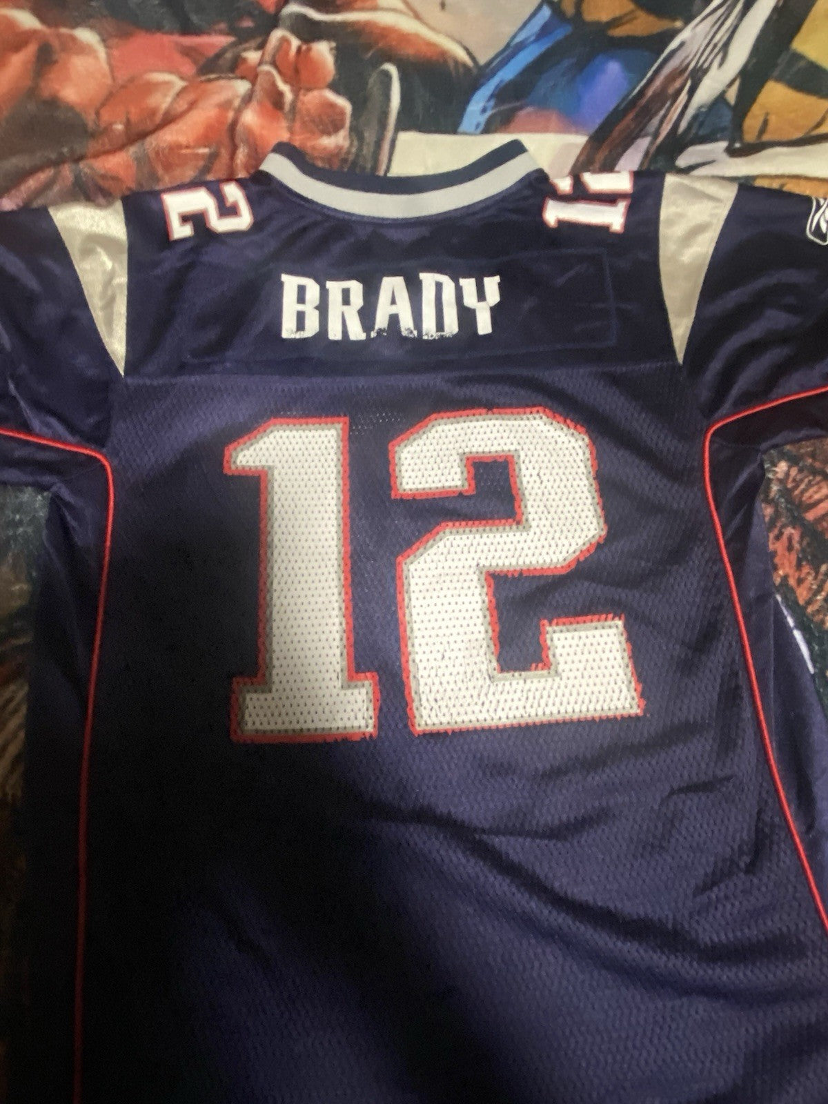 Reebok New England Patriots Tom Brady #12 jersey size: Large (14-16) #NFL