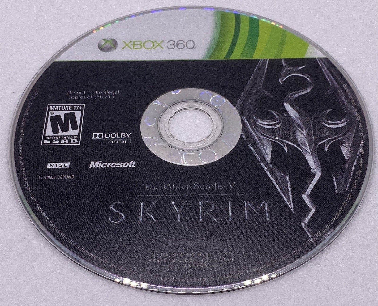 The Elder Scrolls V: Skyrim (Microsoft Xbox 360, 2011)(tested)