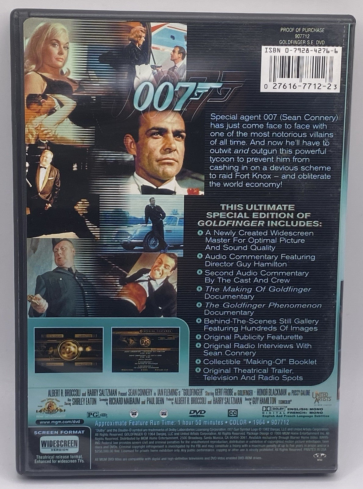 James Bond Collection 007 Gift Set  Vol. 1 DVD, 1999, 7-Disc Set, DISCONTINUED