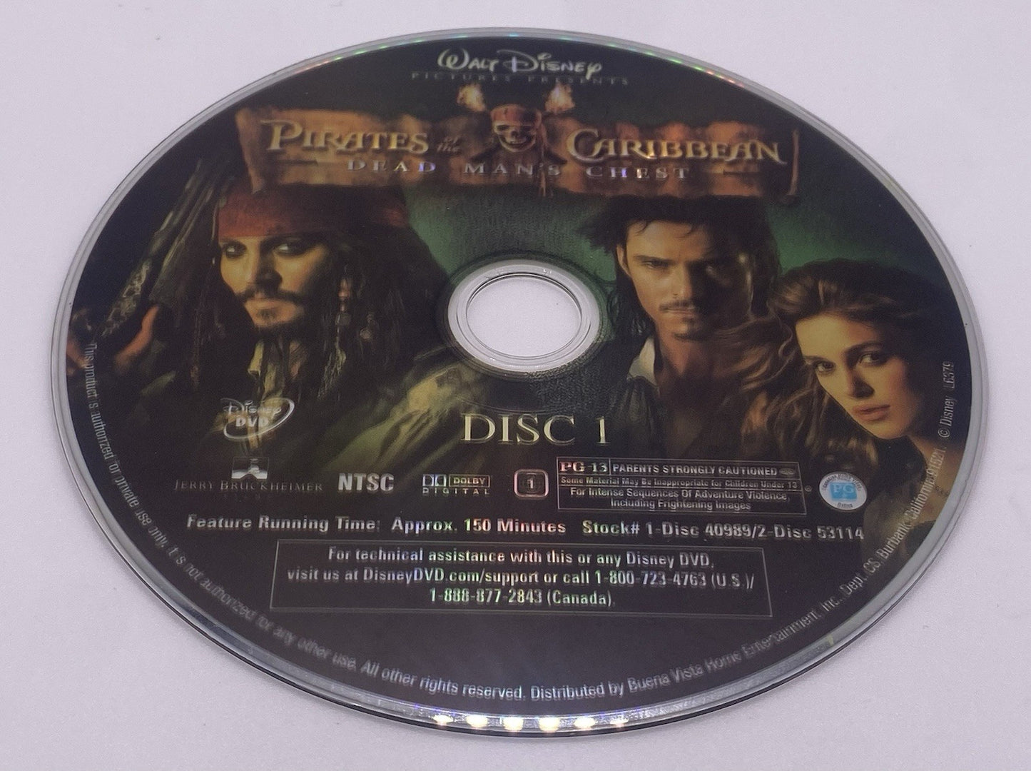 Pirates Of The Caribbean Film 2 & 3 DEAD MANS CHEST / AT WORLDS END