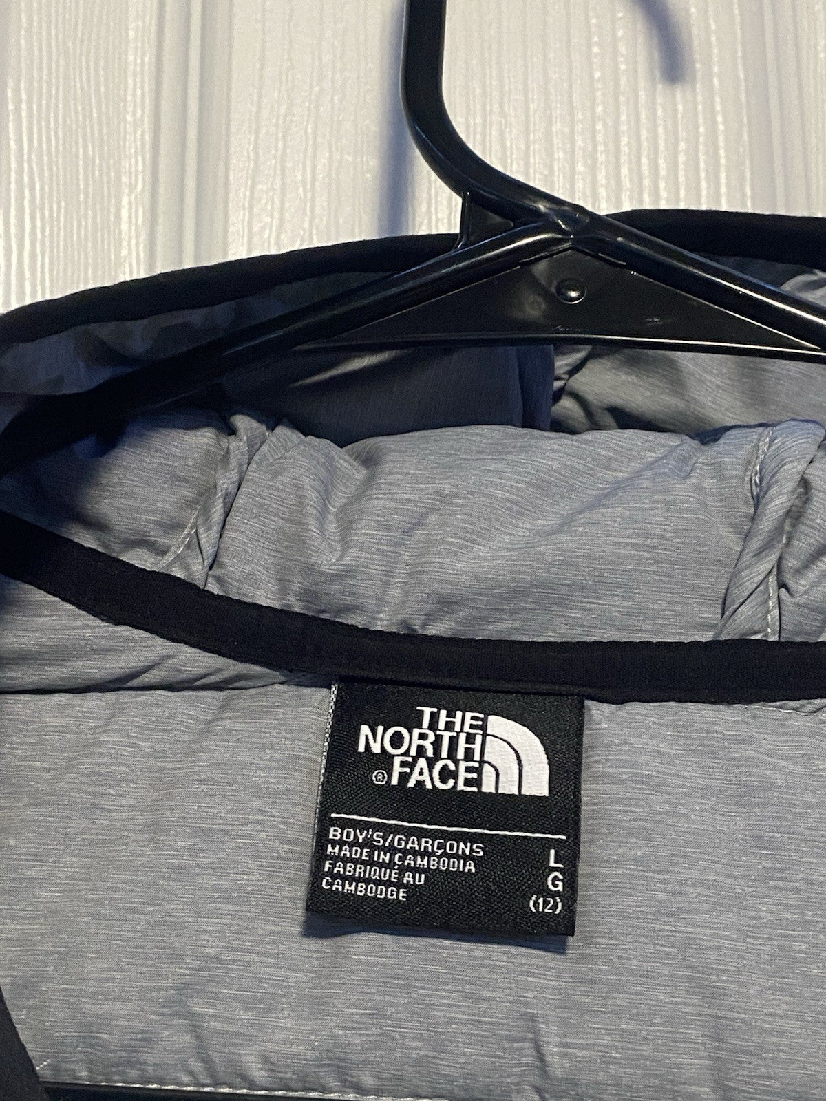 The North Face Gray kids puffer Jacket size: Large