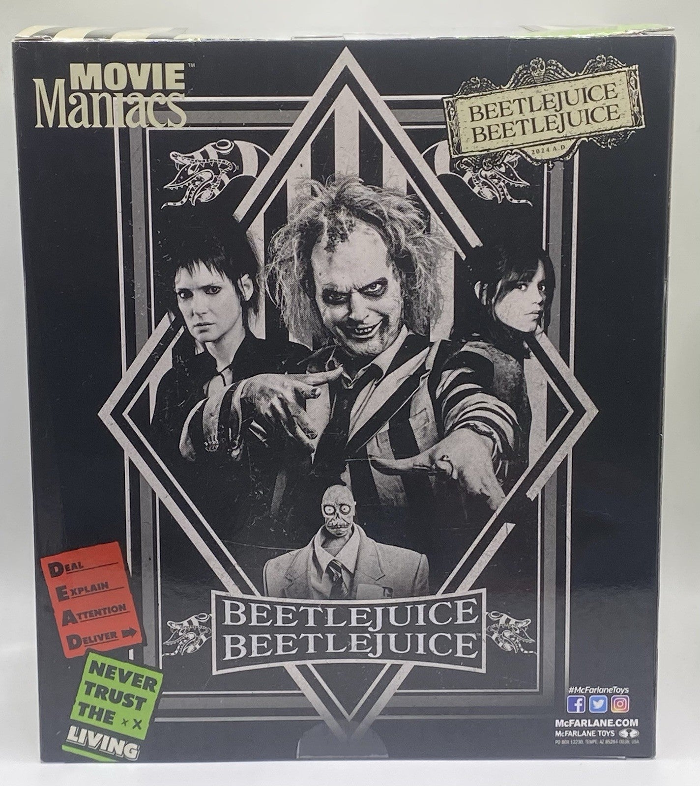 McFarlane Movie Maniacs Beetlejuice 2 Beetlejuice 2 6in Posed NEW!