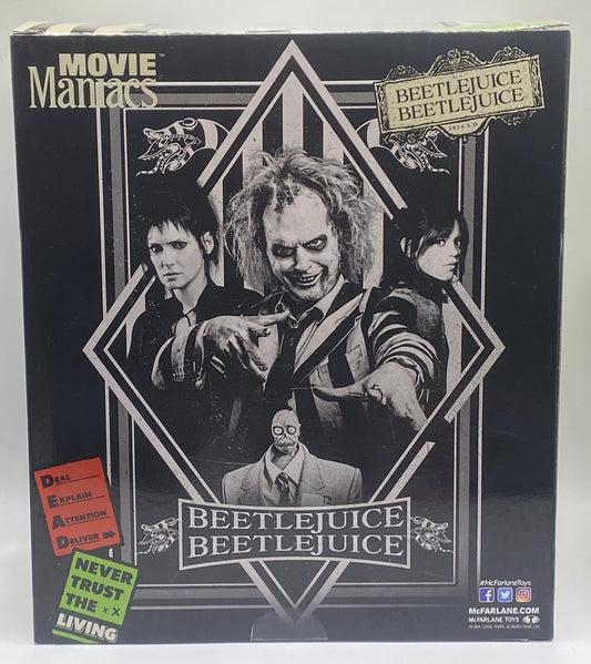 McFarlane Movie Maniacs Beetlejuice 2 Beetlejuice 2 6in Posed NEW!