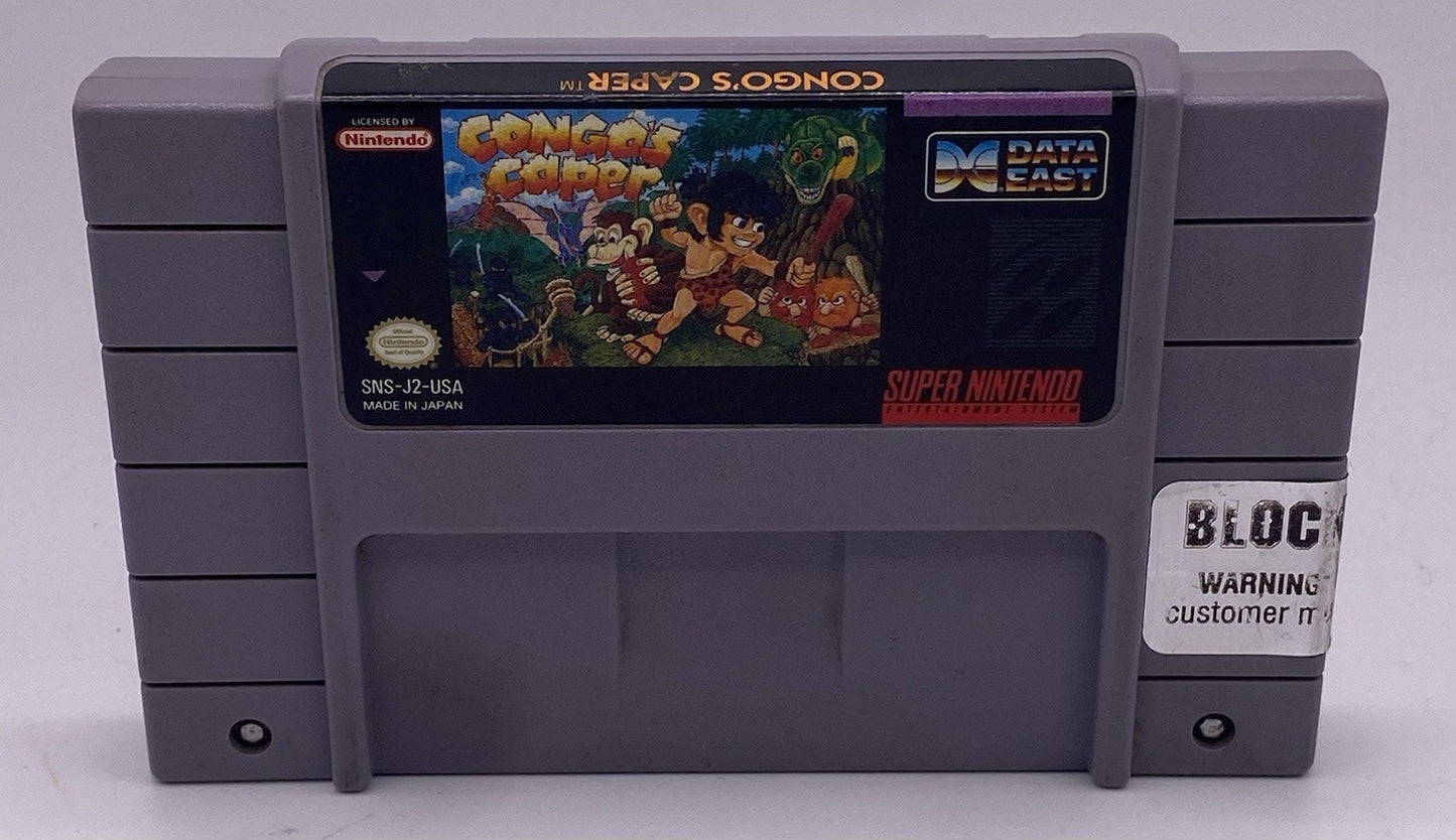 Congo's Caper (Super Nintendo SNES, 1992) Tested Working / Only Cartridge