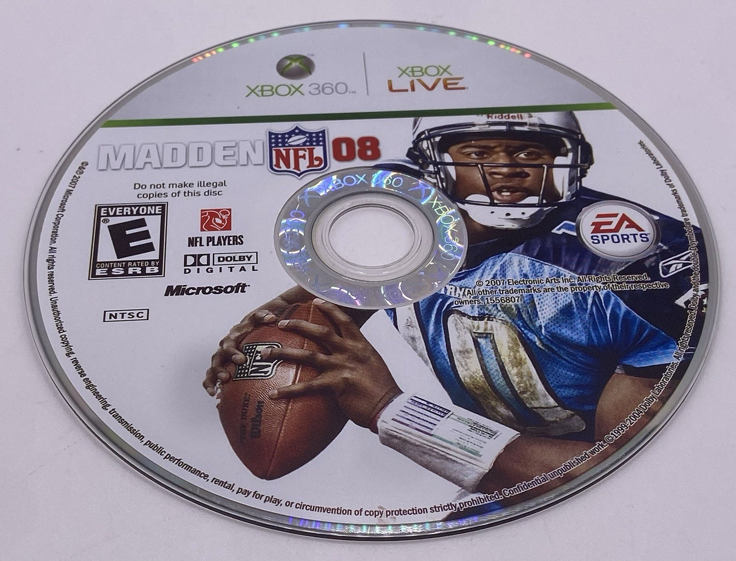 madden nfl 08 xbox 360 Disc Only (tested)