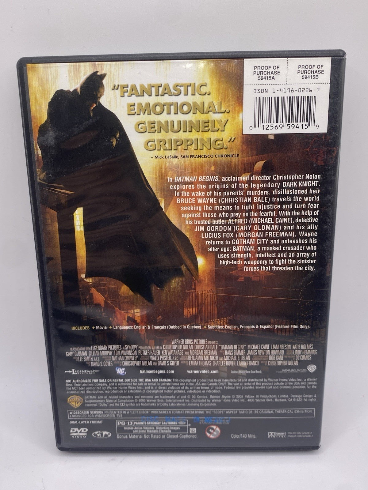 Batman Begins & The Dark Knight 2 Movie Bundle Pack DVD
