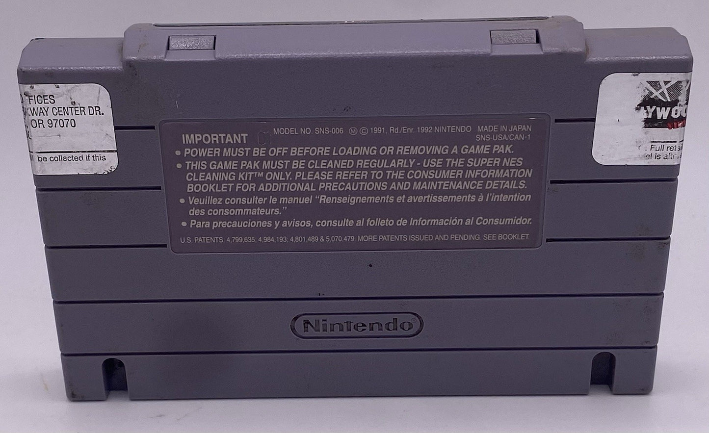 Liberty or Death Super Nintendo 1994 Video Game SNES - Working Condition